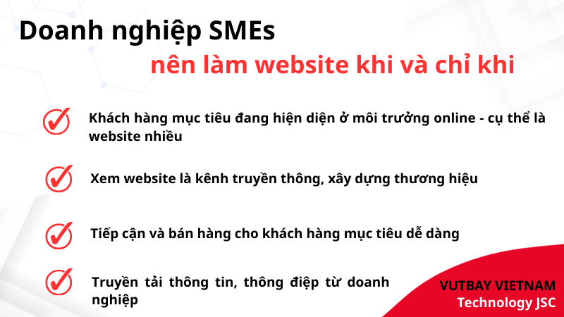 sme khi nào thì nên làm website